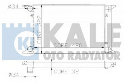 KALE OTO RADYATOR 139000 -  Радиатор, охлаждение двигателя